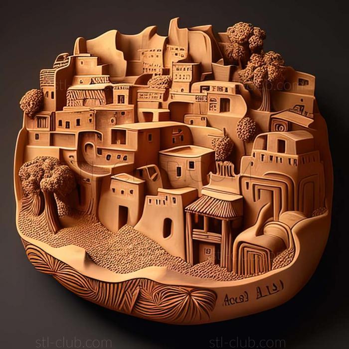 3D model Pueblo in the United States (STL)